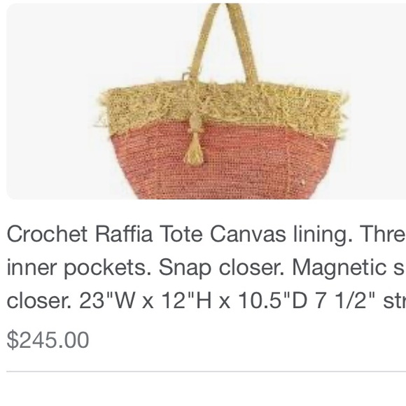 Anthropologie  tote - Picture 8 of 9